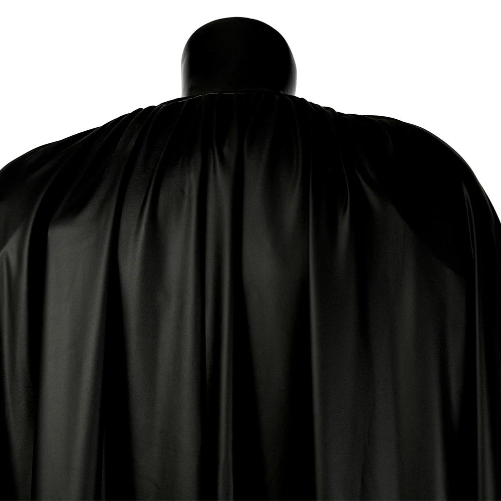 Carnaval Halloween Superheld Cosplay Bruce Wayne Zwarte Cape Faux Lederen Vleermuis Mantel Grote Hoes