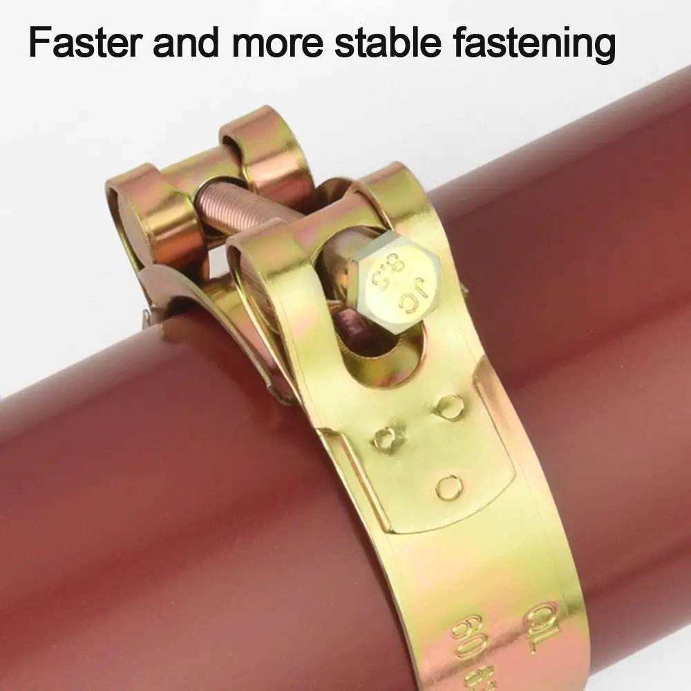 1pc T Bolt Pipe Clip Tube Clamp Hose Fuel Hose Clip Pipe Clamp Throat Hoop Carbon Steel Hose Clamps
