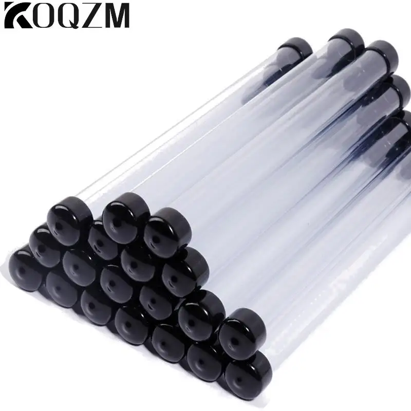 PVC Clear Storage Tube Rotating Pen Holders Plastic Pen Case Gift Pen Packaging Box Lightweight Cylindrical Tube Container