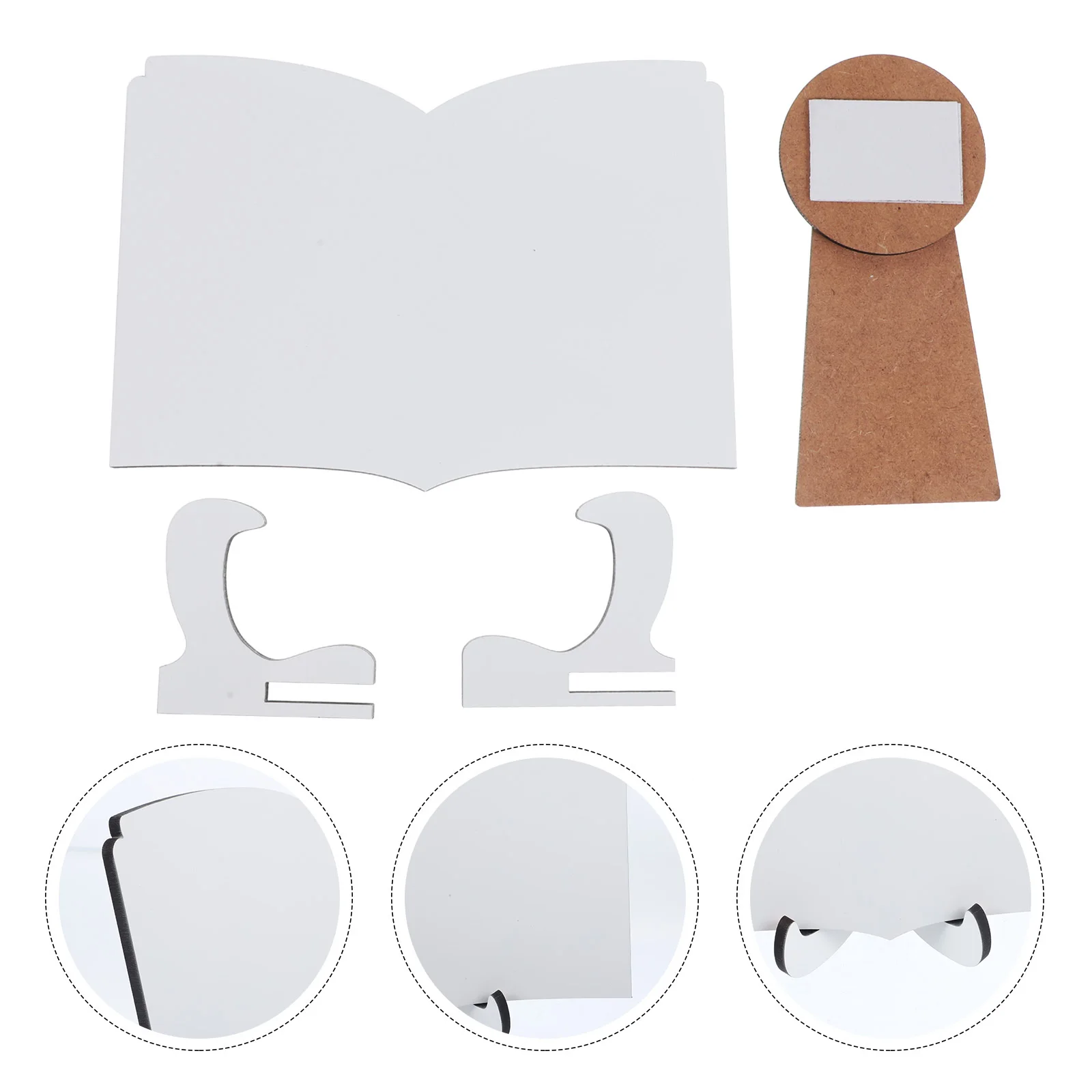 

Wooden Heat Transfer Printing Plate White Blank Sublimation Frame for Photo Display DIY Craft Graduation Gift Picture Frame