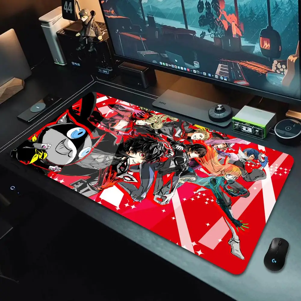 

Anime Mouse Pad XXL Rubber Mat Deskmat Persona 5 Pc Accessory Large Size Gaming Mousepad Desk Protector Kawaii Cute Keyboard Pad