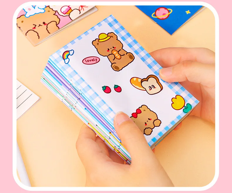 5Pcs Kleine Notebooks Anime Cartoon Notizblock Planer Journal Student Schule Notizblock Schreiben Buch Büro Liefert Geschenk Heiße Verkäufe – Detail 7