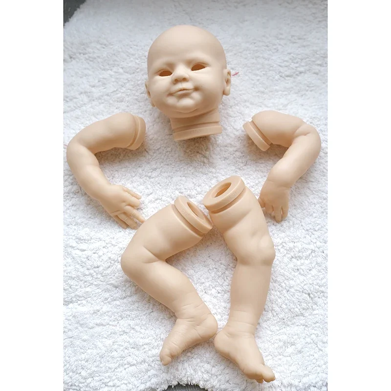 19 Inches Reborn Doll Kit Magdalena Unfinished DIY Doll Parts with Cloth Body and Eyes Muñeca Kit Reborn Bebe
