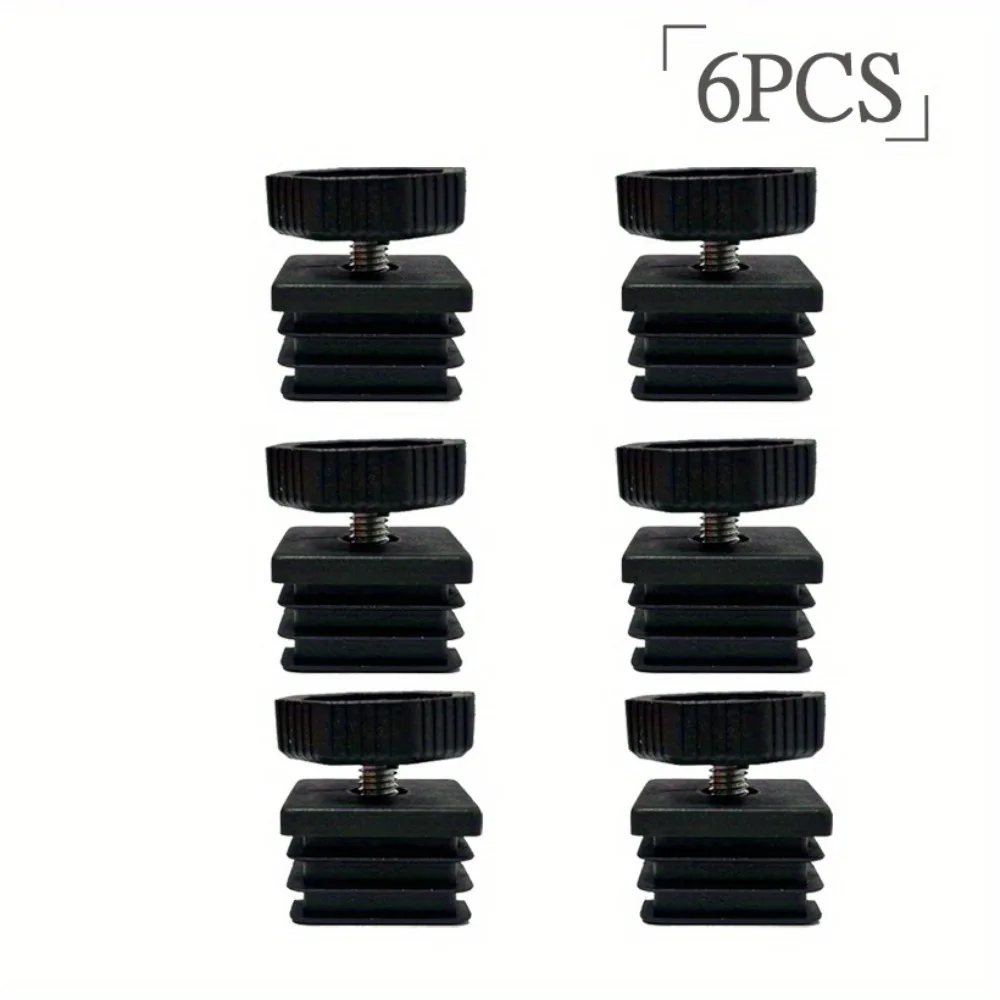 6pcs Adjustable Furniture Leg Pads M8 35Mm Threaded Feet For Tables Chairs Table Legs For Furniture Adjustable Furniture Legs