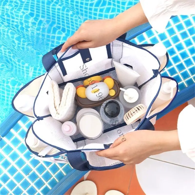 

Fashionable Beach Bag Large Capacity Hollow out Bag for Women And Family Travel 066F