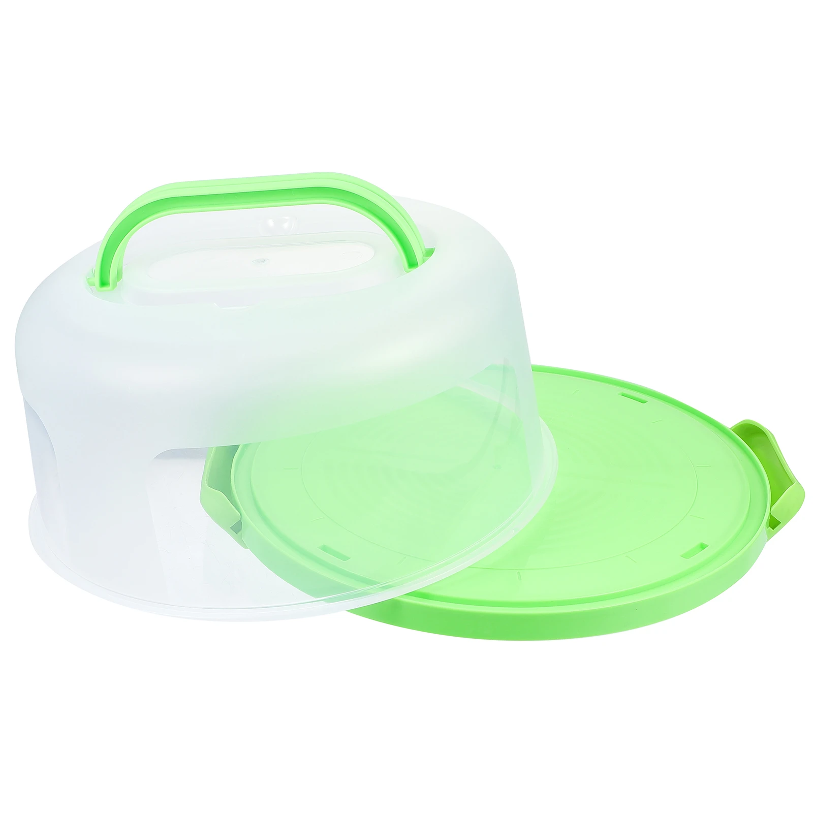 

Plastic Cake Boxes Cupcake Containers Red Airtight Small Size Lightweight Portable Transparent Cover Storage Solution