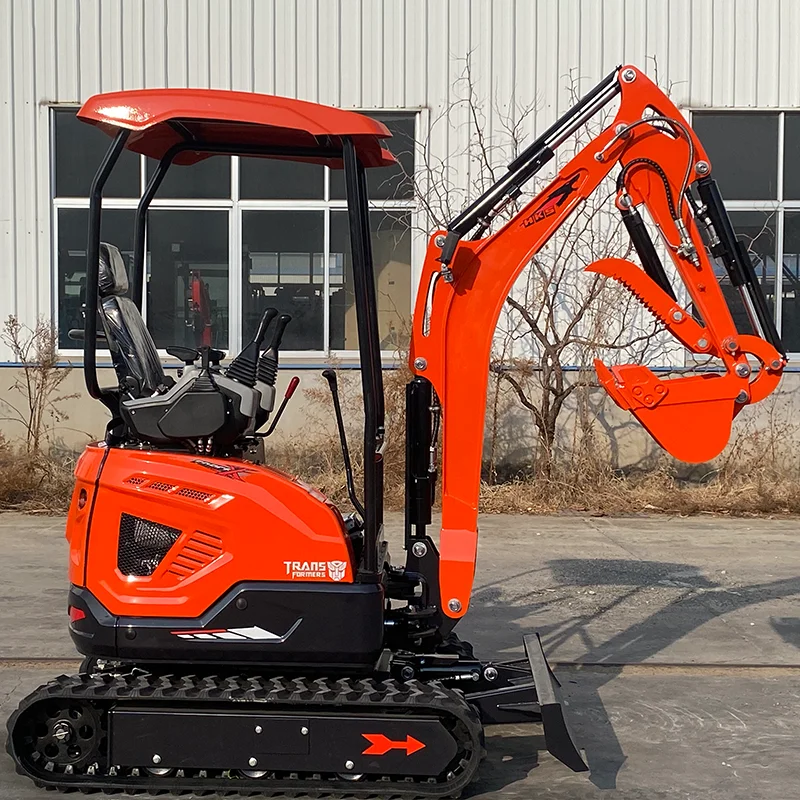 Customized 1.7 Ton 1.8 Ton  Agricultural Excavator Mini Digger for Farm Garden use Multi-Purpose China Factory Price