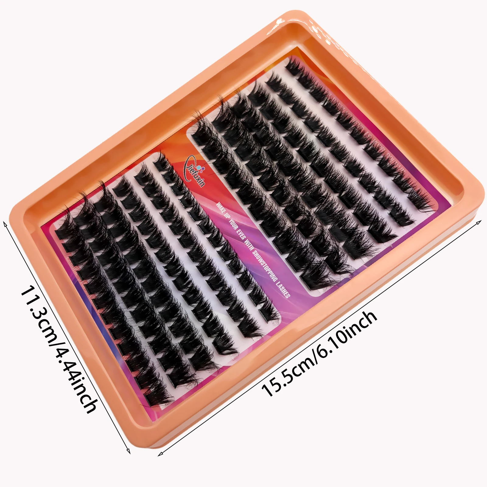 Flauschige Cluster-Wimpern D-Curl Manga-Wimpernverlängerungen DIY Natürliche Falsche Wimpern Weich für Anfänger Tägliches Augen-Make-up – Detail 4