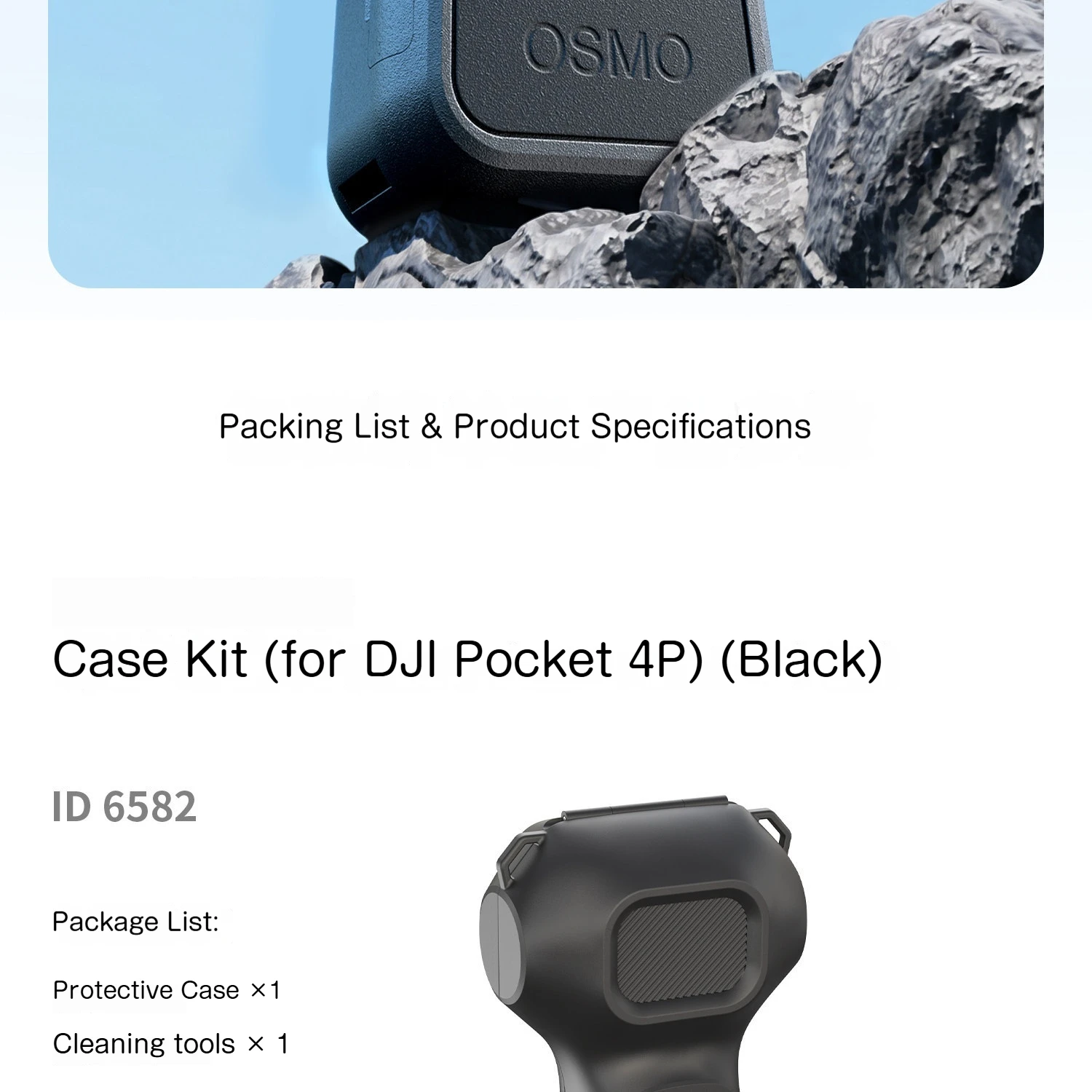 SmallRig für DJI Pocket 4P Schutzhülle Kratzfest Stoßfest Gehäuse Bildschirm- und Objektivschutz Halbumhüllende Schutzhülle – Detail 9