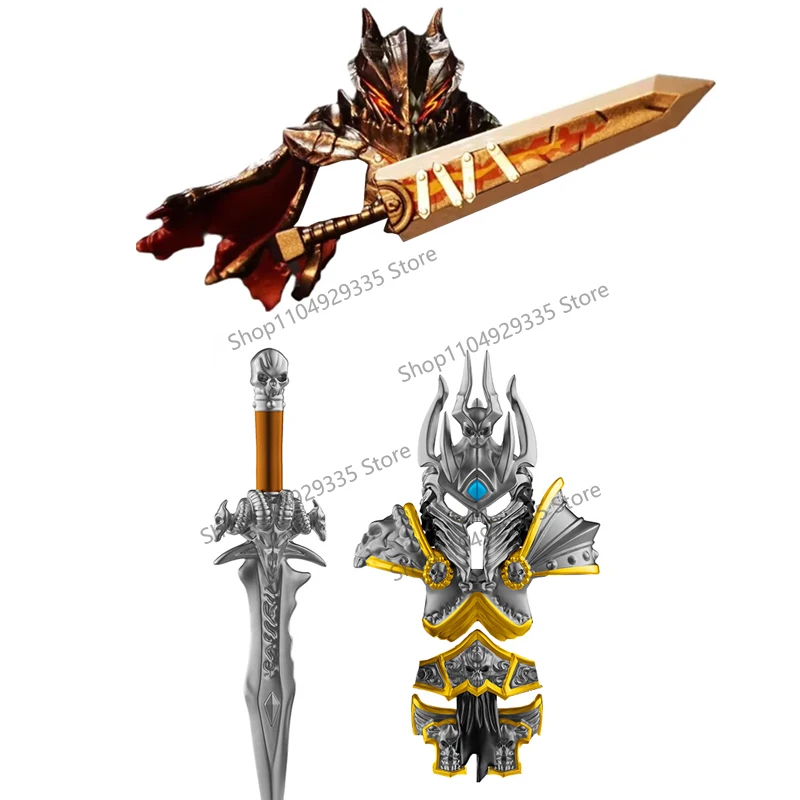 NH570 DT017 GP201 Paladyni Rycerze Wojownicy Klocki Konstrukcyjne Gry Anime Żołnierz Opancerzony Figurka Akcji Akcesoria Model Zabawka Prezent