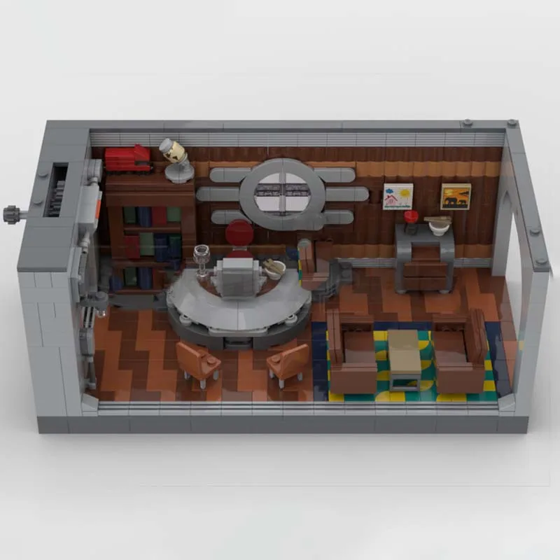 مدينة لعبة عرض الشارع نموذج MOC قوالب بناء مكتب المشرف وحدات التكنولوجيا الهدايا عطلة تجميع ألعاب أطفال البدلة