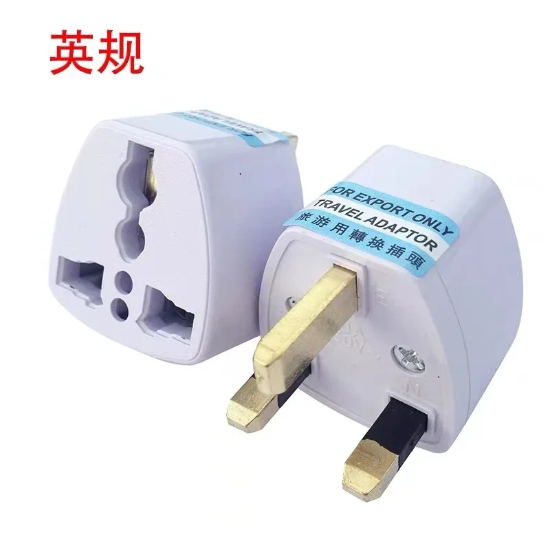 1 PCS US EU AU To UK Plug Adapter American European Euro British 3 Pin Travel Power Adapter Converter Socket Electric Outlet