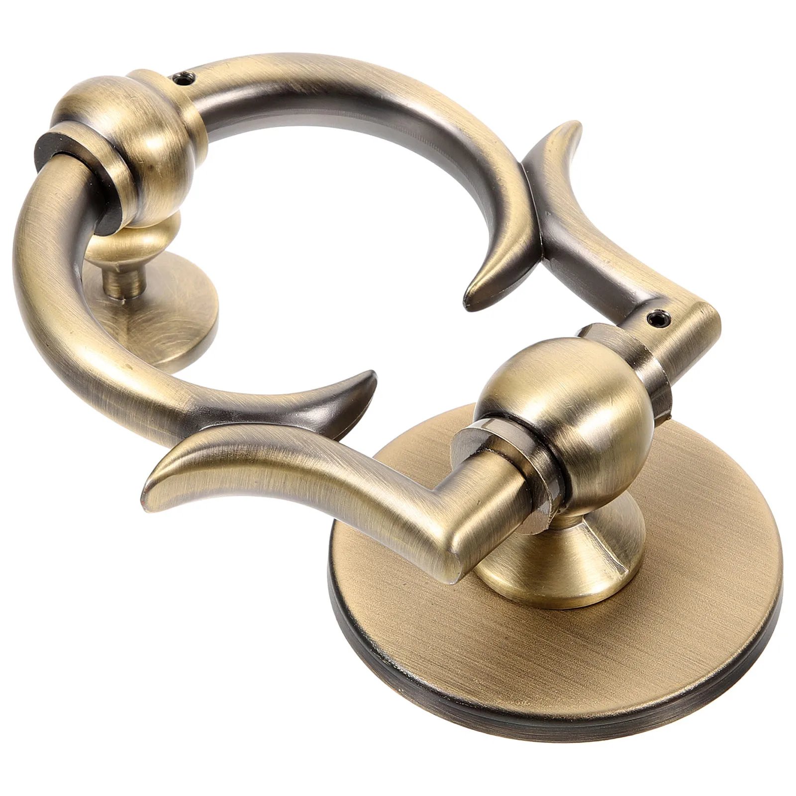 

Zinc Alloy Knocker European Style Single Front Door Knocker Rust Resistant Durable Home Entrance Hardware Decorative Door