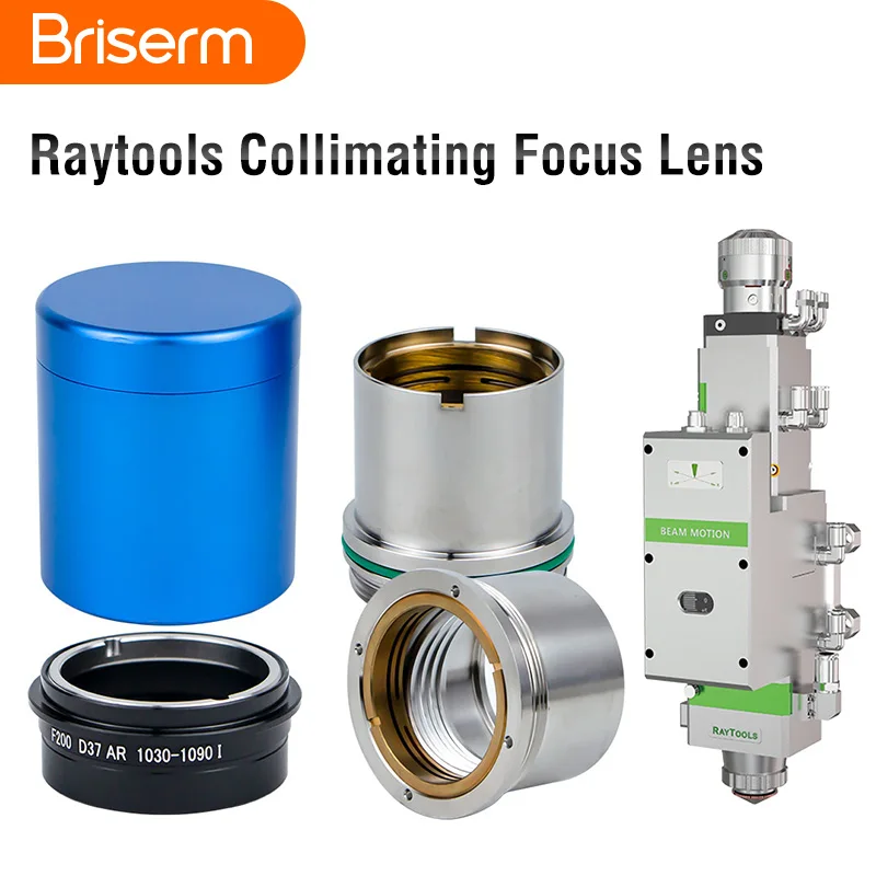 Raytools Focus Collimator Lens with Holder D37 F100 F125 F150 F200 D30 D28 BM111 BM110 BM109 BM06K Raytools Laser Head Parts