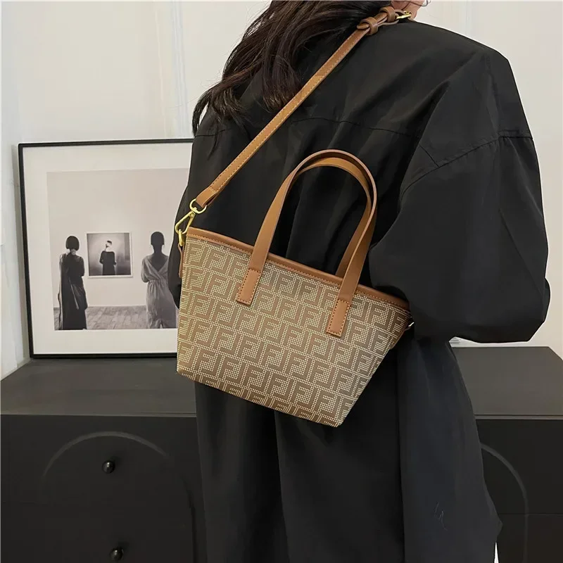 

New Season Designer Print Crossbody Bag for Women Textured Surface & Lettering Details Spacious & Stylish for Casual Outings