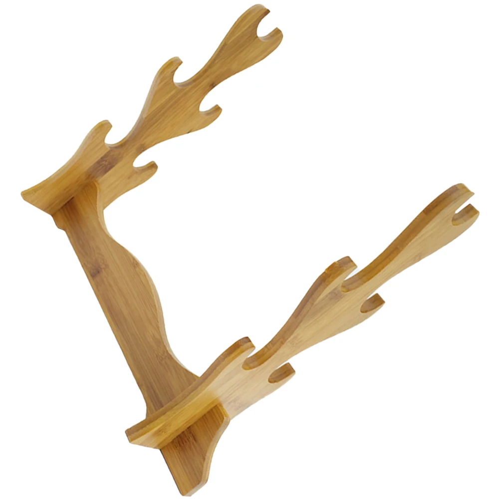 

Nanzhu Musical Instrument Stand Sword Display Bamboo Flute Holder Rack Desktop Storage