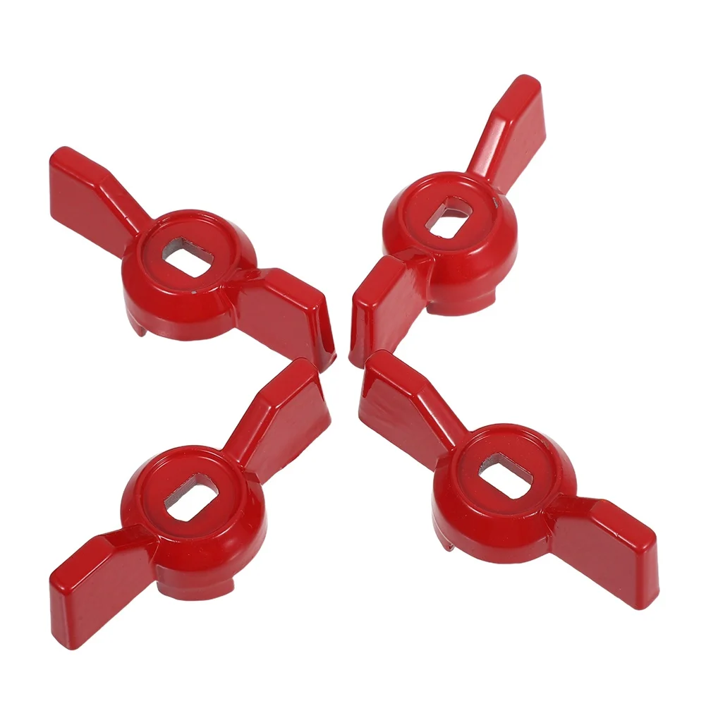 for Red Ball Valve Lever Outdoor Faucet Valve Handles Gate Valve Handle Tool-free Design Precision Control Sturdy Construction view 4