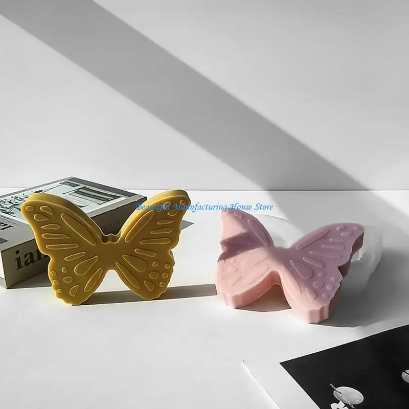 E56A قالب سيليكون مرن لشموع الفراشة العطرية DIY شموع جميلة لصناعة قوالب الراتنج لمحبي الحرف اليدوية #2