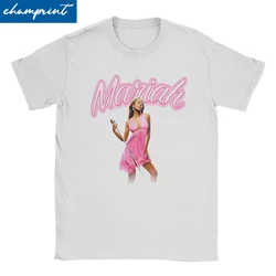 Men Women T-Shirts Pink Mariah Carey Fun Cotton Tees Short Sleeve T Shirt Round Neck Clothing Graphic