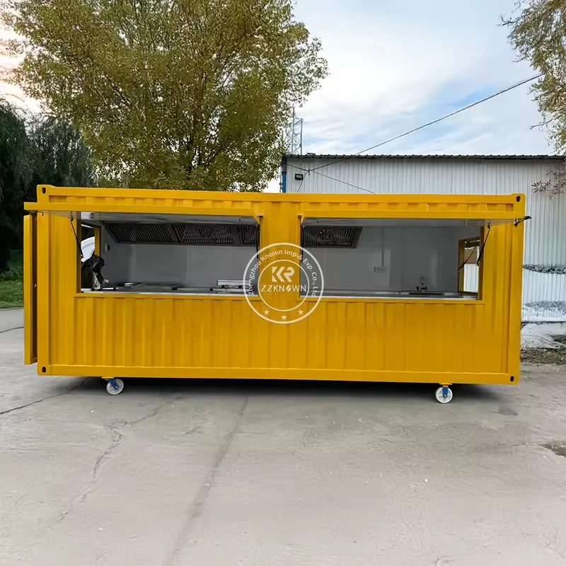 

Customized Prefab Container Coffee Bar House With Stairs and Balcony Luxury Coffee Shop Container Cafe Bar