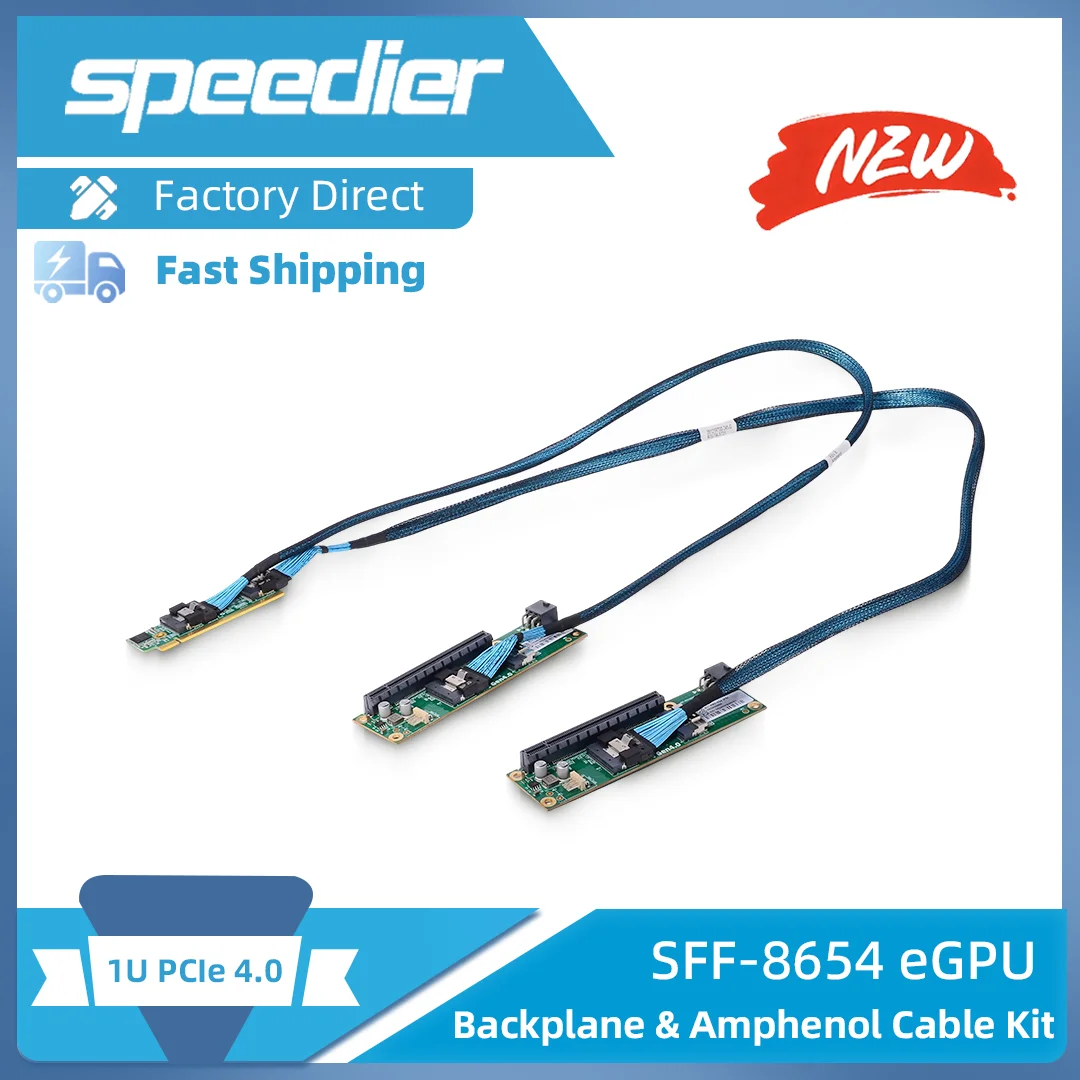 

PCIe 4.0 16x To SFF-8654 Backplane Gaming Graphics Card External Expansion Card SFF8654 Male To Male Cable 60cm 90cm