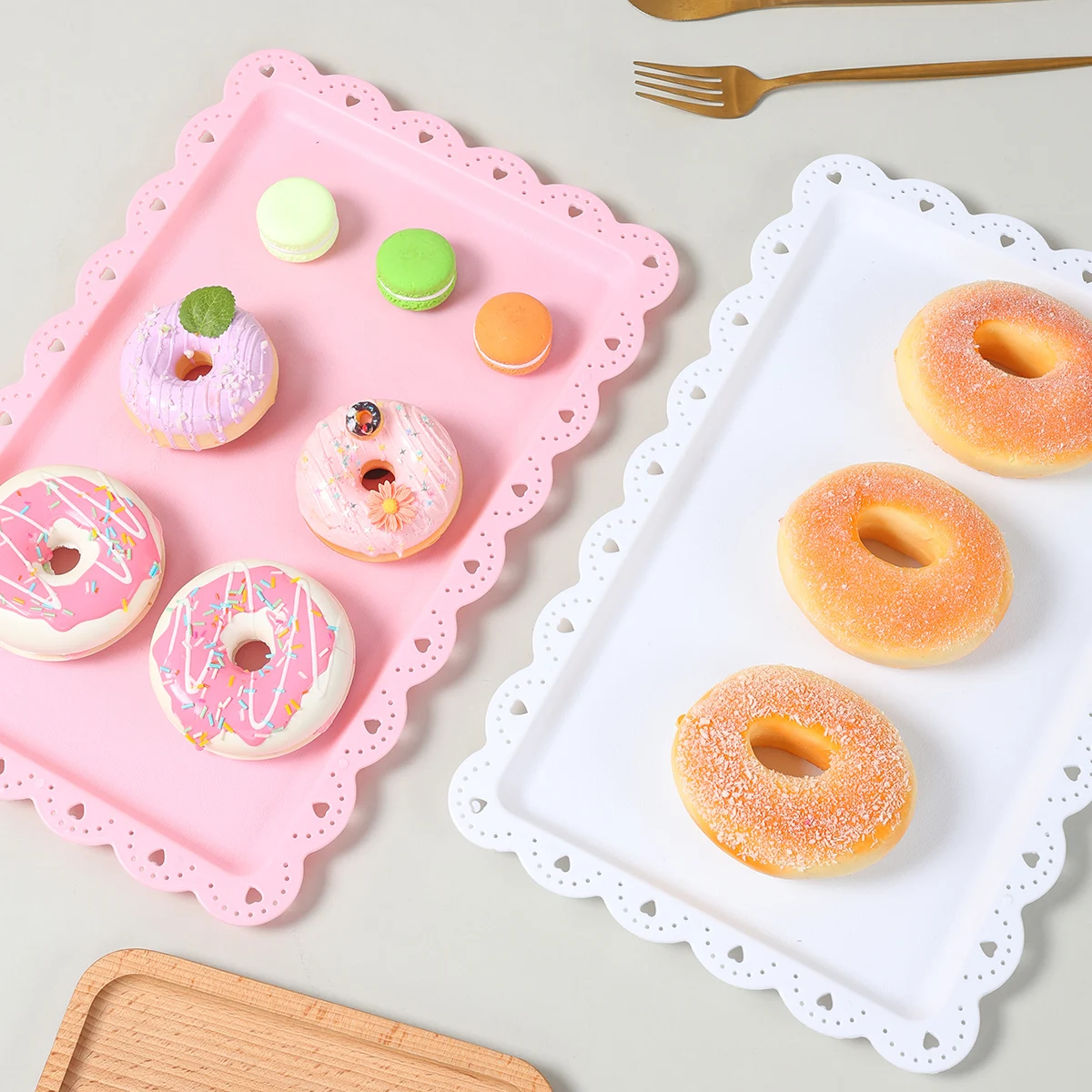 Paleta de postre de plástico, decoración para fiesta de cumpleaños, favores para adultos, bandejas de plástico para servir, suministros para fiesta de cumpleaños, boda, Baby Shower