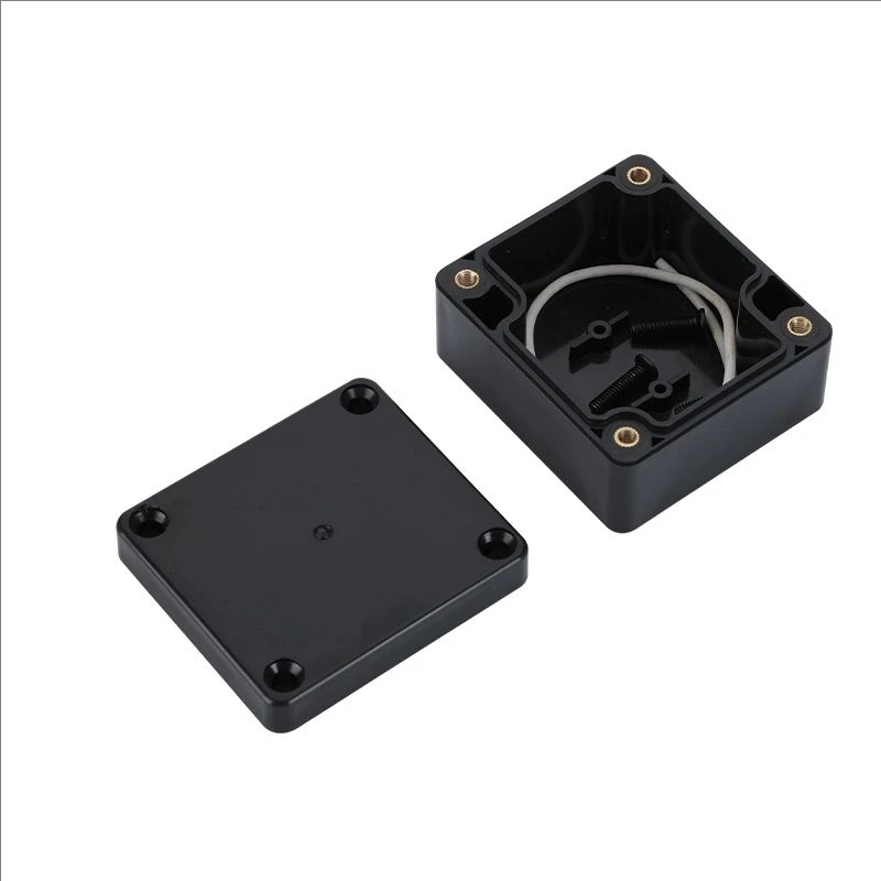 Black IP65 Plastic Waterproof Box Security Monitoring Switch Box Power Supply Terminal Junction Box ABS Protective Enclosures