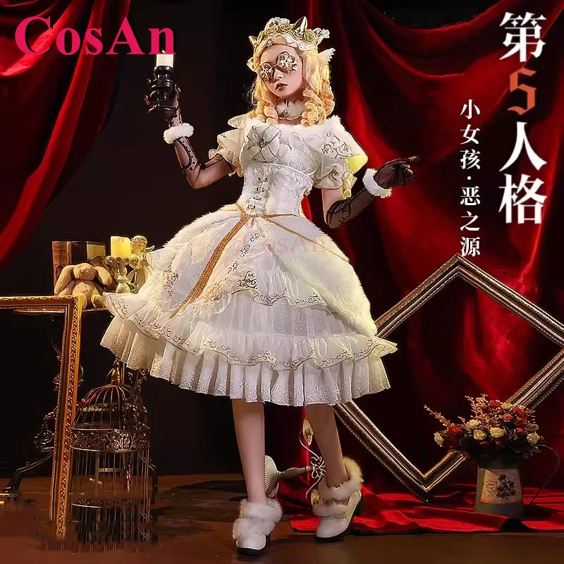 CosAn Game Identity V Alice Deross/Memory Cosplay Costumes Prime Evils Gorgeous Elegant Formal Dress Party Role Play Clothing