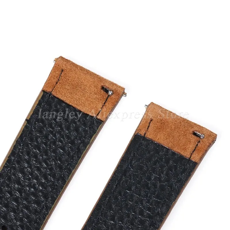 Soft Suede Leather Watch Band 18mm 19mm 20mm 22mm Blue Brown Watch Straps for Omega Stainless Steel Buckle Men Watch Accessories