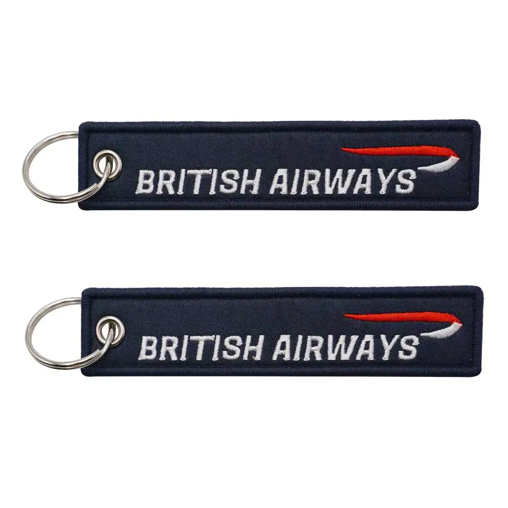 BRITISH AIRWAYS embroidery functional keychain Y5-66