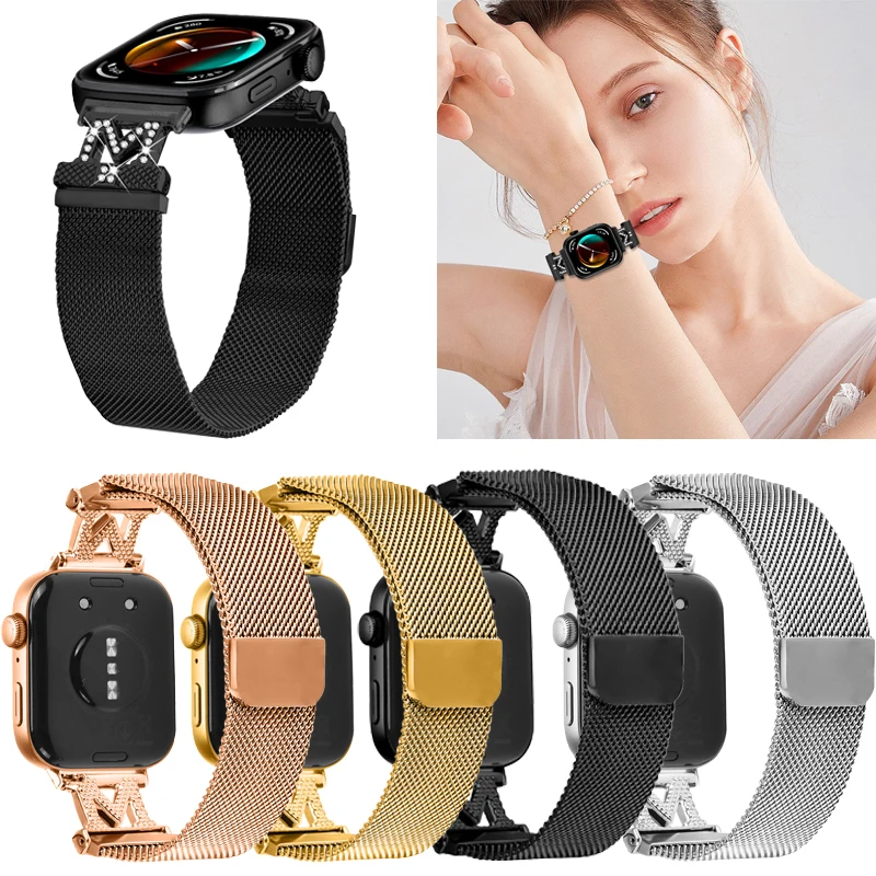 Миланский магнитный ремешок для часов Huawei Fit3 fit4 4Pro, браслет для умных часов из нержавеющей стали, часы huawei fit3, аксессуары fit4