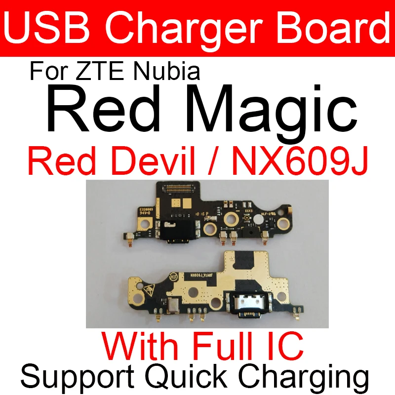 USB Charging Board For ZTE Nubia Red Magic 3 3S Mars X NX616J NX619J NX629J Red Devil NX609J Usb Charger Port Board Repair Parts