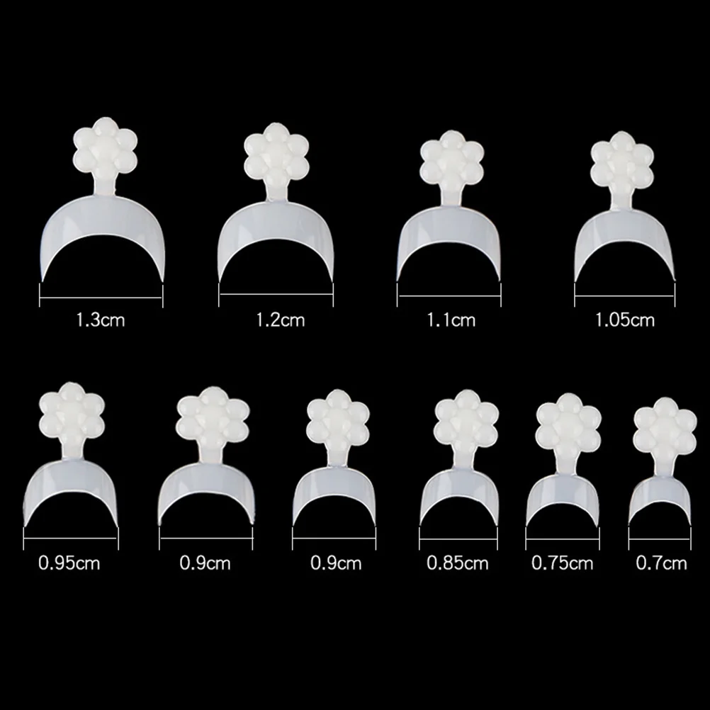 

500Pcs Delicate Crescent False Nails Artificial Nail Tips Easy Shape Nail Art Extensions for Women False Nails