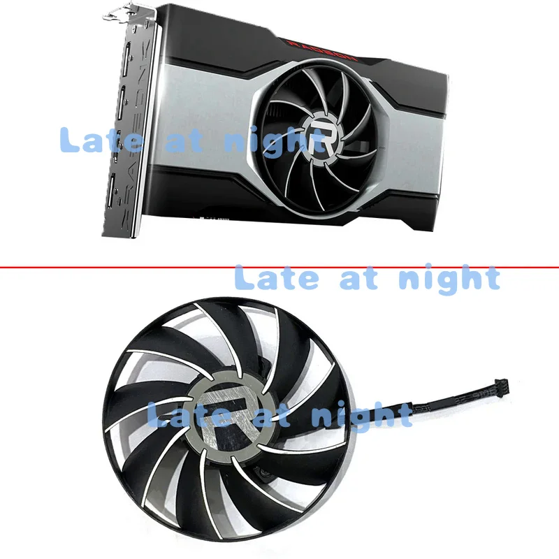 85MM 4PIN Cooling Fan AUB0812VD-00 0.45A Radeon RX6500XT 6600 GPU FAN For AMD RX6600 XT RX6500 XT Graphics Card Fan Replacement