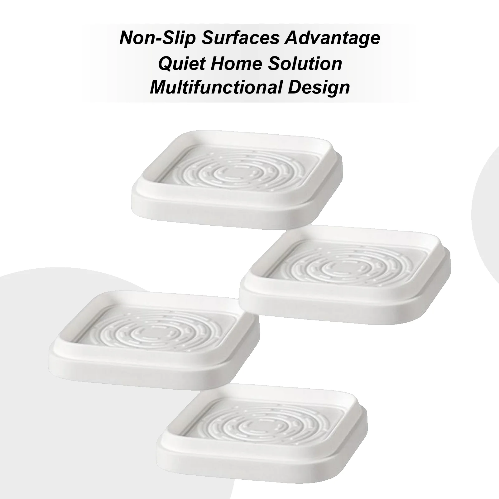 4 قطعة أثاث قابل للتعديل يرفع الناهضون كتل مربعة قابلة للتكديس غسالة أريكة الأريكة رافع للصدمات الحد من الضوضاء