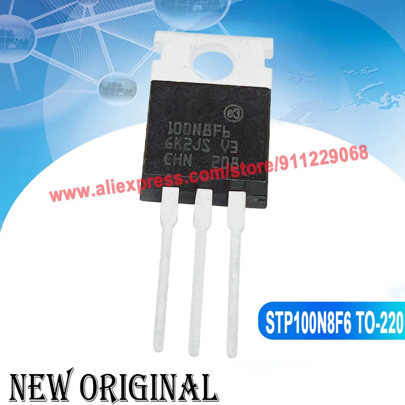 (5 Pieces) 100N8F6  STP100N8F6 TO-220 100V 67A / FDP2552  150V 37A / P25N06 STP25N06  60V 25A / FHP13N50 500V 13A TO-220