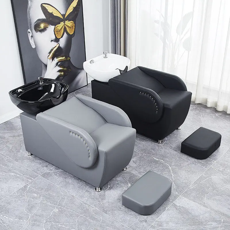 Elegant Modern Shampoo Bed Living Room Multi-functional European Style Shampoo Bed Basin Head Spa Lavacabezas Head Washing Bed