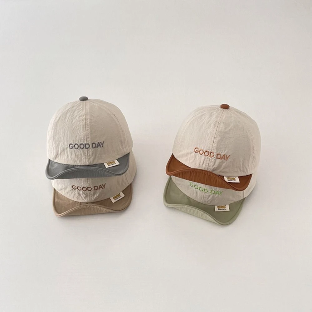 Korean Summer Letter Baseball Cap Quick-drying Thin Baby Peaked Hat Soft Breathable Children Visors Cap