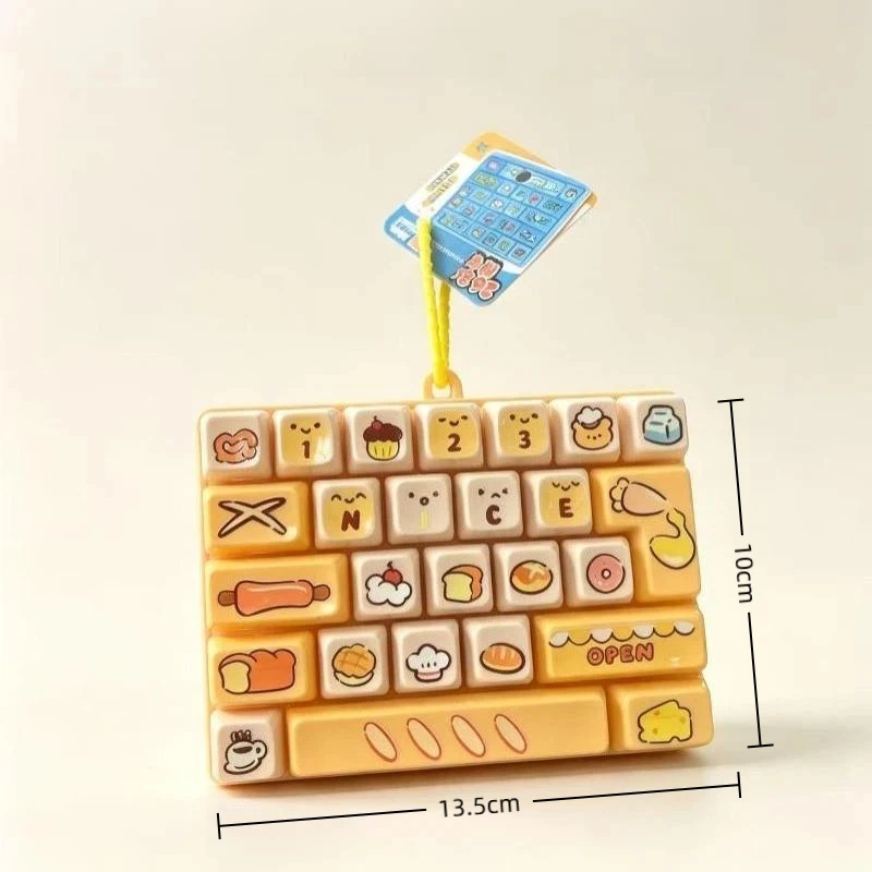 Heißer Anime 26-Tasten-Tastatur-Schlüsselanhänger Stressabbau-Fidget-Spielzeug Tastaturknopf Finger-Clicker Rucksack-Anhänger Weihnachtsgeschenk 1 Stück – Detail 8