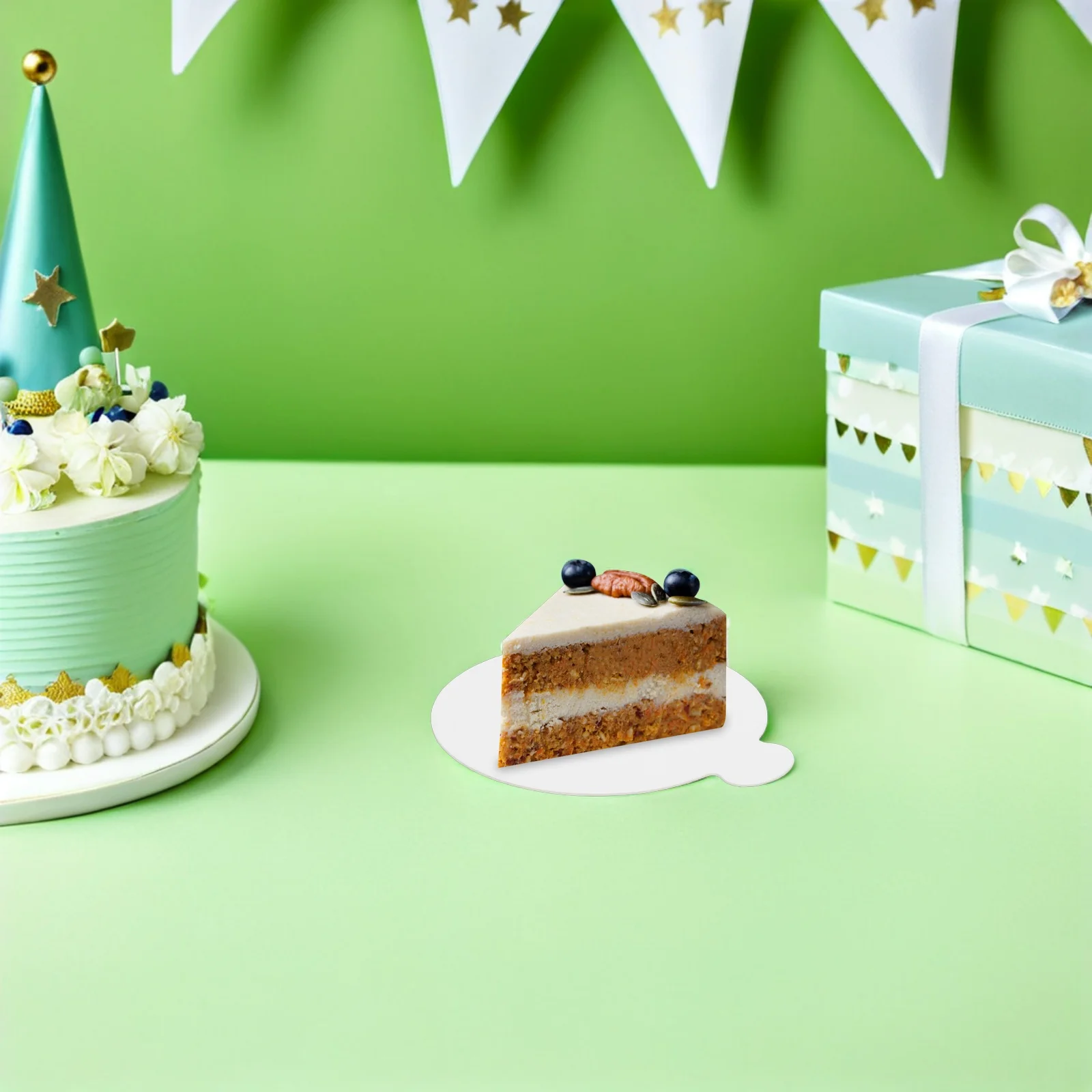 

100Pcs Mini Cake Tray Round White Mousse Cake Base Dessert Display Board Pastry Catering Dessert Mini Tray Mousse Cupcake Base