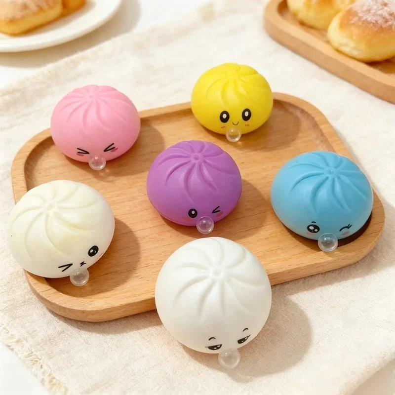Cute Spit Bubble Dumpling Squishy Pinch Slow Rebound Soft Ease Anxiety Squeeze Ball Office Home Decorat Adults Perfect Gifts