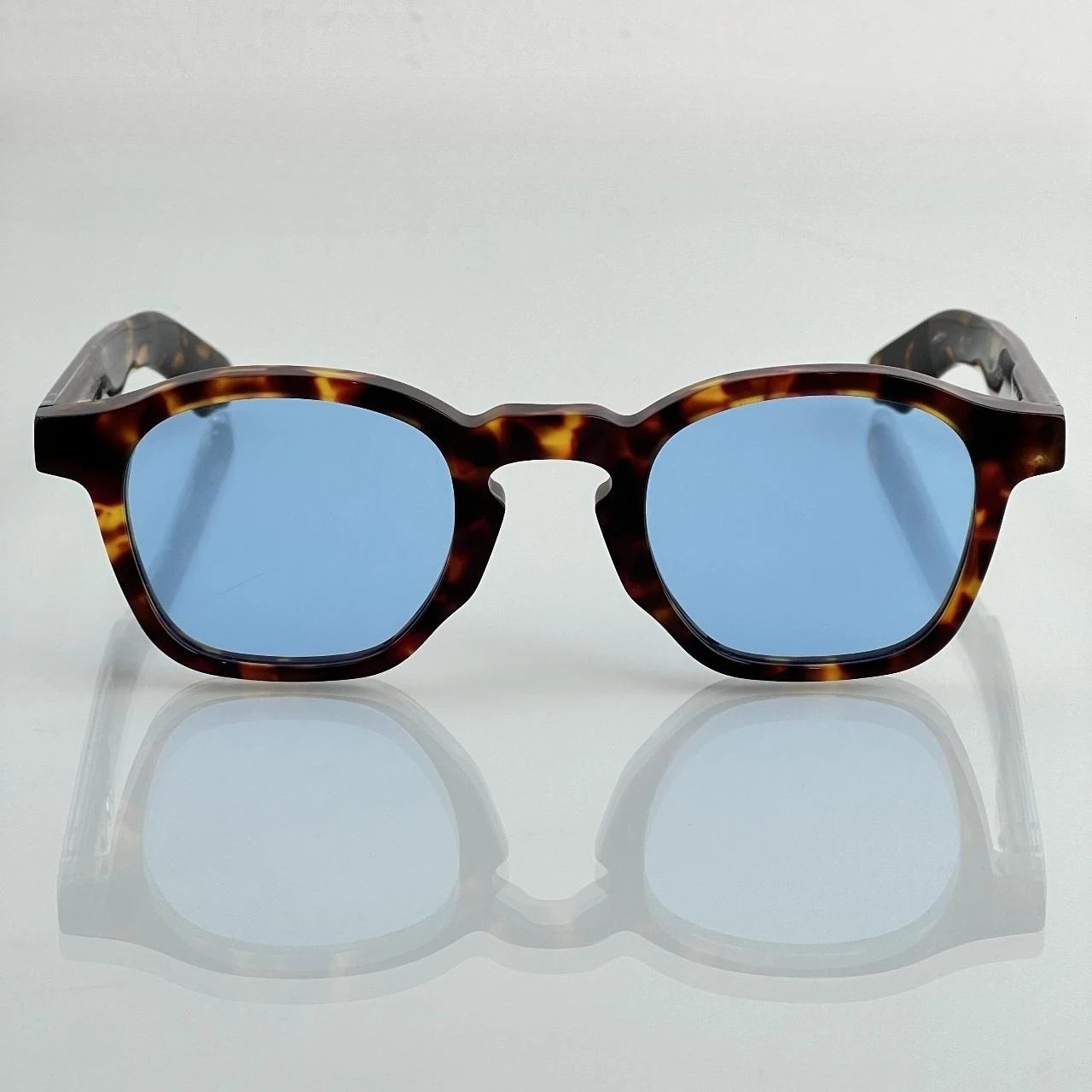 Trendy Rectangular Sunglasses Women Men Vintage Acetate Frame Sun Glasses UV400 Protection Vacation Eyewear With Case