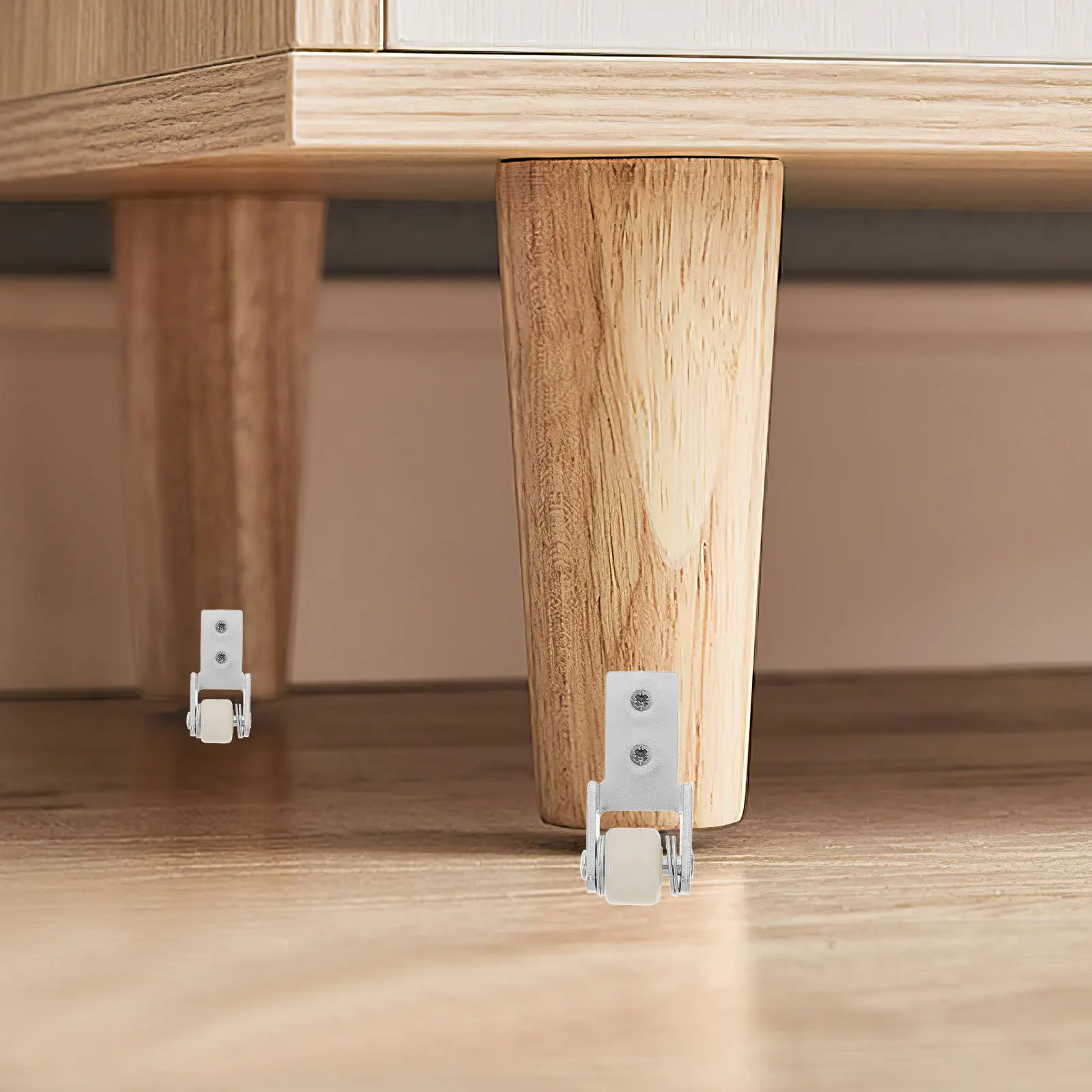 

2pcs Silent Wear-Resistant Casters For Furniture Sliding Doors Dining Tables Smooth Durable Anti-Slip Replacement Hardware