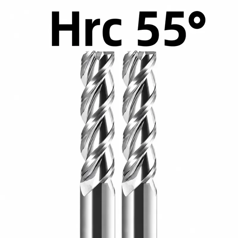 CNC Milling Cutter For Plastics Wood Al Alloy 3 Three Flute Cutting Blade Carpentry Tools Carbide Flat End Mill Shank Drill