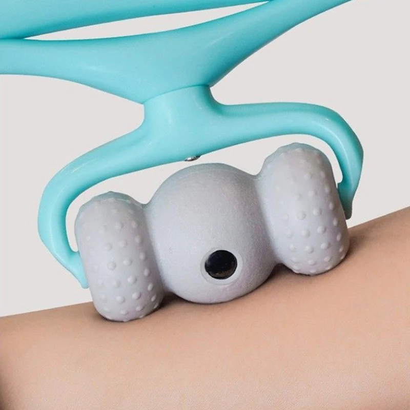 Nekmassageador Massageem Verlicht Handroller Nekmassageapparaat Voor Nektriggerpunt Plastic Drukpunttherapie