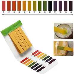 Tiras de Teste PH para Fazer Handmade Sabão Frio Suprimentos, Detecção Alcalina, Papel Tester, Artesanato DIY, Ferramentas Soap Maker, 1-14st, 80Pcs