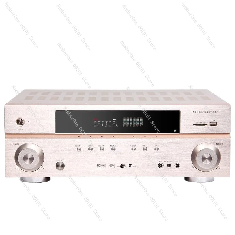 5.1 Channel Power Amplifier Home Theater Audio Receiver DTS HiFi Amplifier High Power Conference Audio System