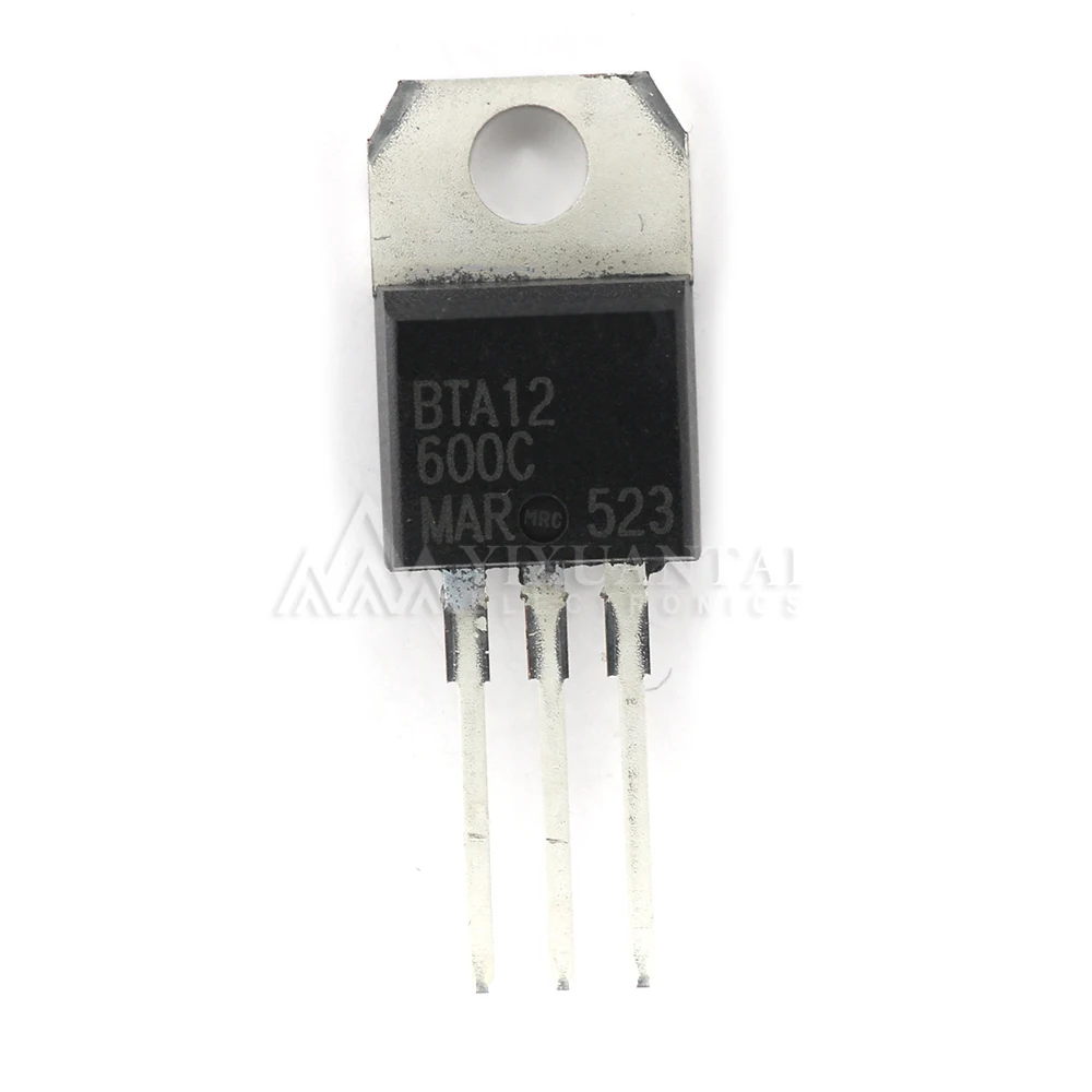 

10pcs/Lot BTA12-600C BTA12-600CWRG【TRIAC ALTERNISTOR 600V 12A TO220】New and Original