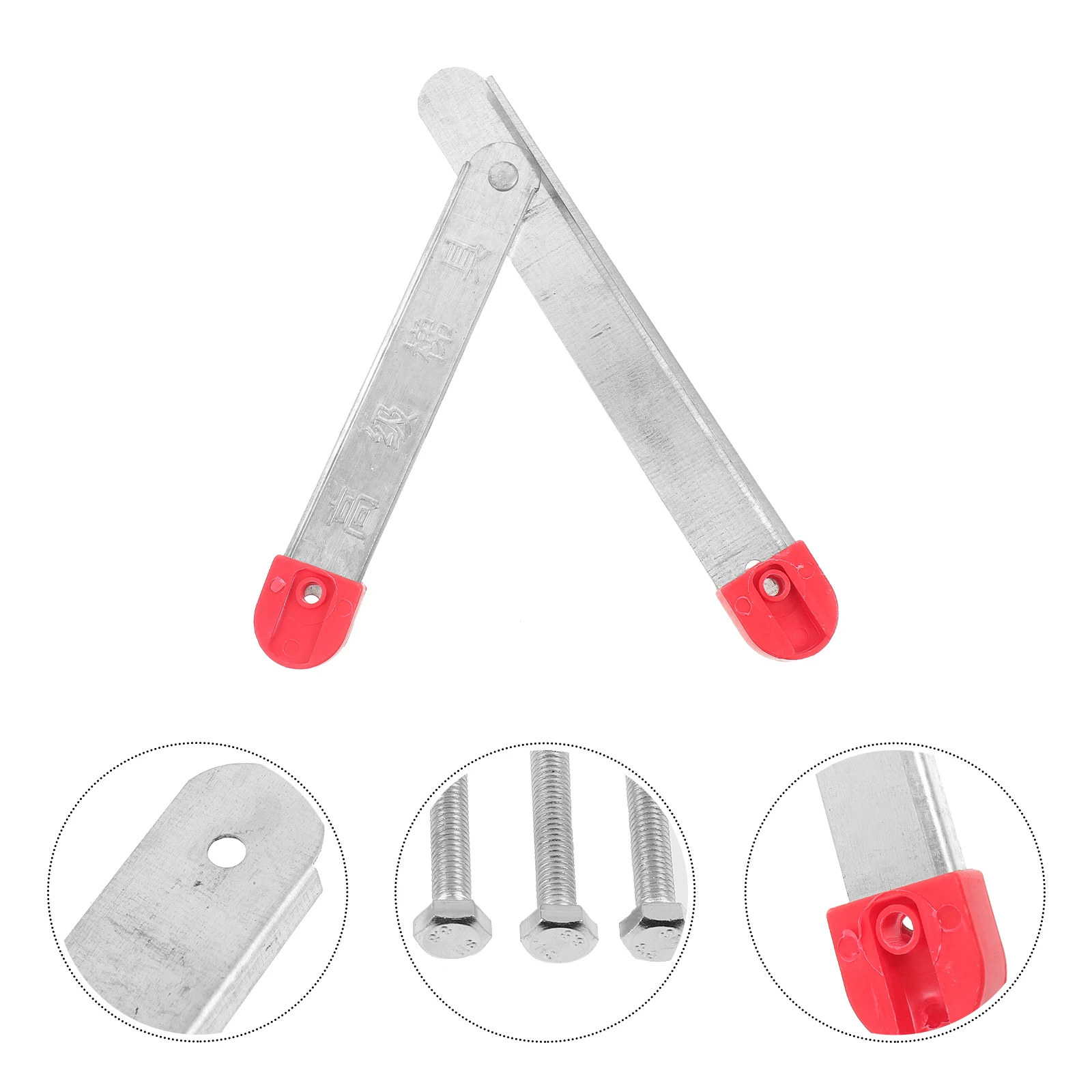 2pcs Ladder Tie Rod 35CM Folding Hinge Step Stool Accessories Durable Metal Support Bracket Home DIY Repair Kit Part