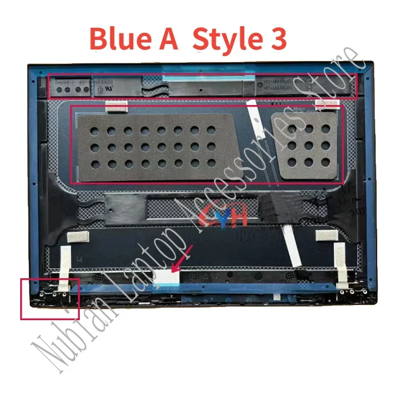 Para asus zenbook14 ux3402z ux3402v portátil substituição lcd capa traseira/quadro frontal/descanso de palma/capa inferior